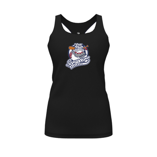 [FT0TRBBK-FYS-LOGO1] Decker Racerback Tank Top (Female Youth S, Black, Logo 1)