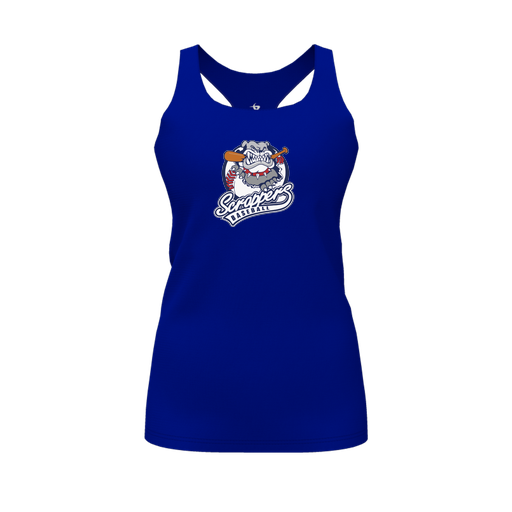 [FT0TRBRY-FYS-LOGO1] Decker Racerback Tank Top (Female Youth S, Royal, Logo 1)