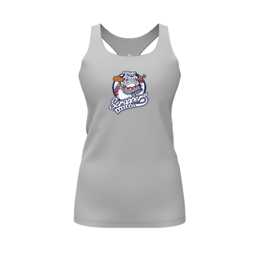 [FT0TRBGY-FYS-LOGO1] Decker Racerback Tank Top (Female Youth S, Gray, Logo 1)