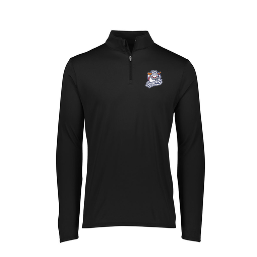 [FTLQFLBK-FAXS-LOGO1] Decker Women's Flex-Lite 1/4 Zip Shirt (Female Adult XS, Black, Logo 1)