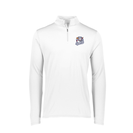 [FTLQFLWH-FAXS-LOGO1] Decker Women's Flex-Lite 1/4 Zip Shirt (Female Adult XS, White, Logo 1)