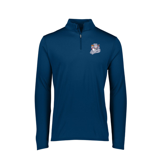 [FTLQFLNV-FAXS-LOGO1] Decker Women's Flex-Lite 1/4 Zip Shirt (Female Adult XS, Navy, Logo 1)
