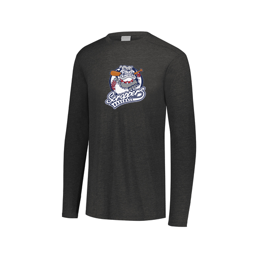 [FTLCUBBK-AXS-LOGO1] Decker Men's Tri-Blend T-Shirt - Long Sleeve (Adult XS, Black, Logo 1)