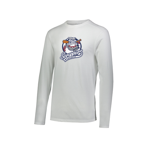 [FTLCUBWH-AXS-LOGO1] Decker Men's Tri-Blend T-Shirt - Long Sleeve (Adult XS, White, Logo 1)